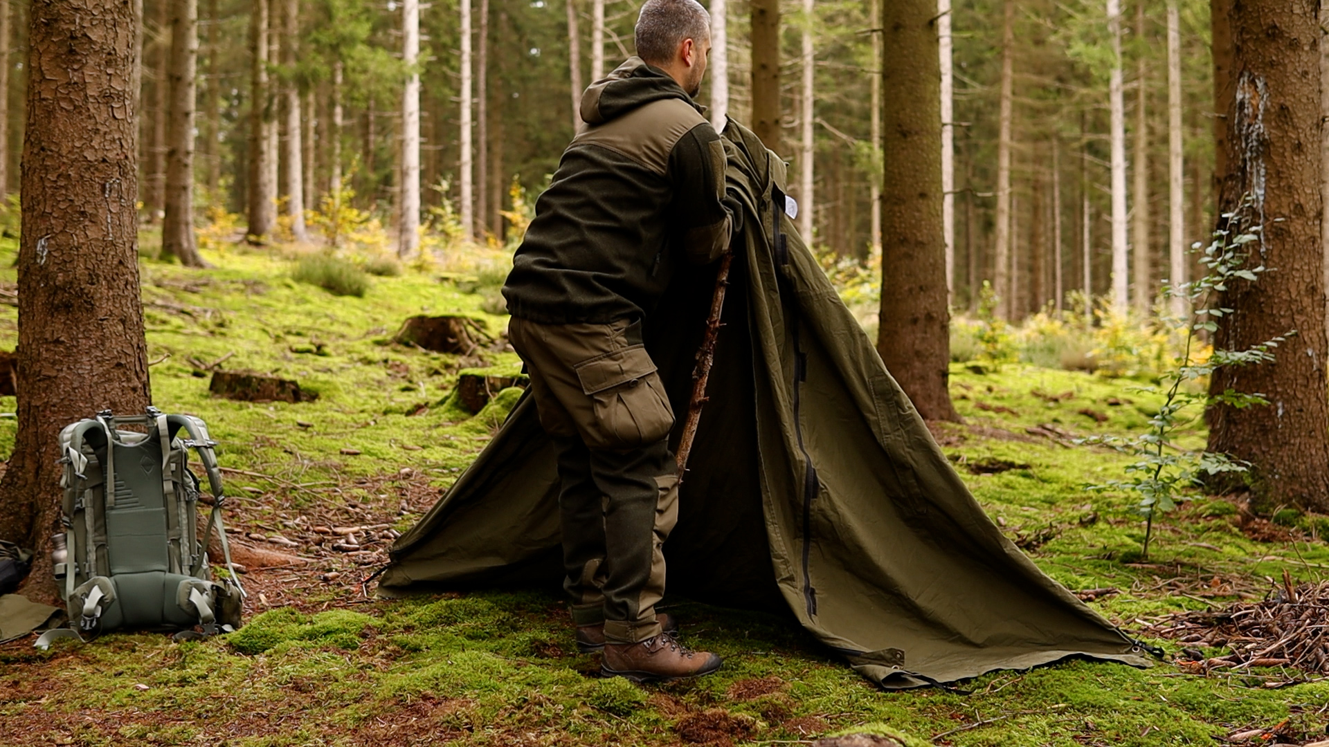 Tipi Aufbau Stange – Wild Campen mit Freunden – Wraps, Pilze sammeln und Wasser