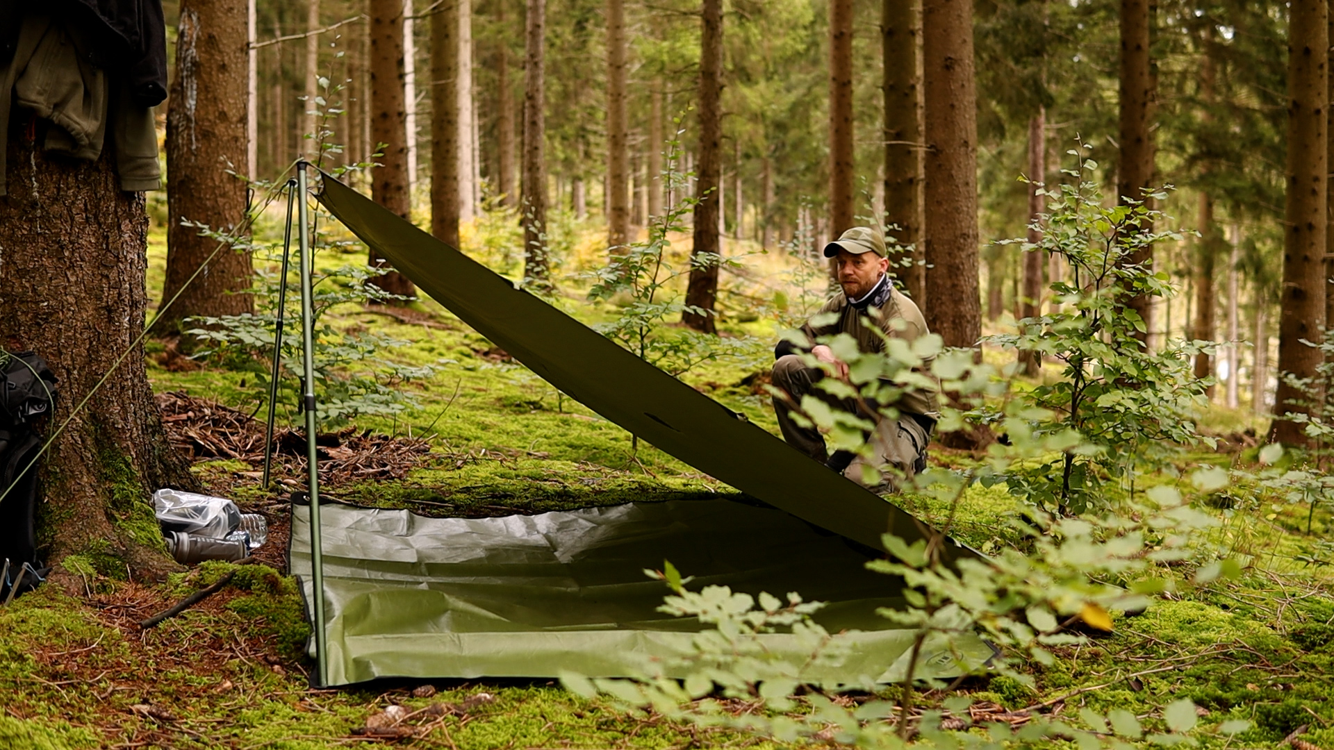 Das Tarp-Setup – Wild Campen mit Freunden – Wraps, Pilze sammeln und Wasser
