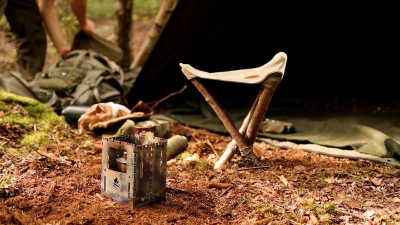 Bohnenpfanne auf dem Campingkocher